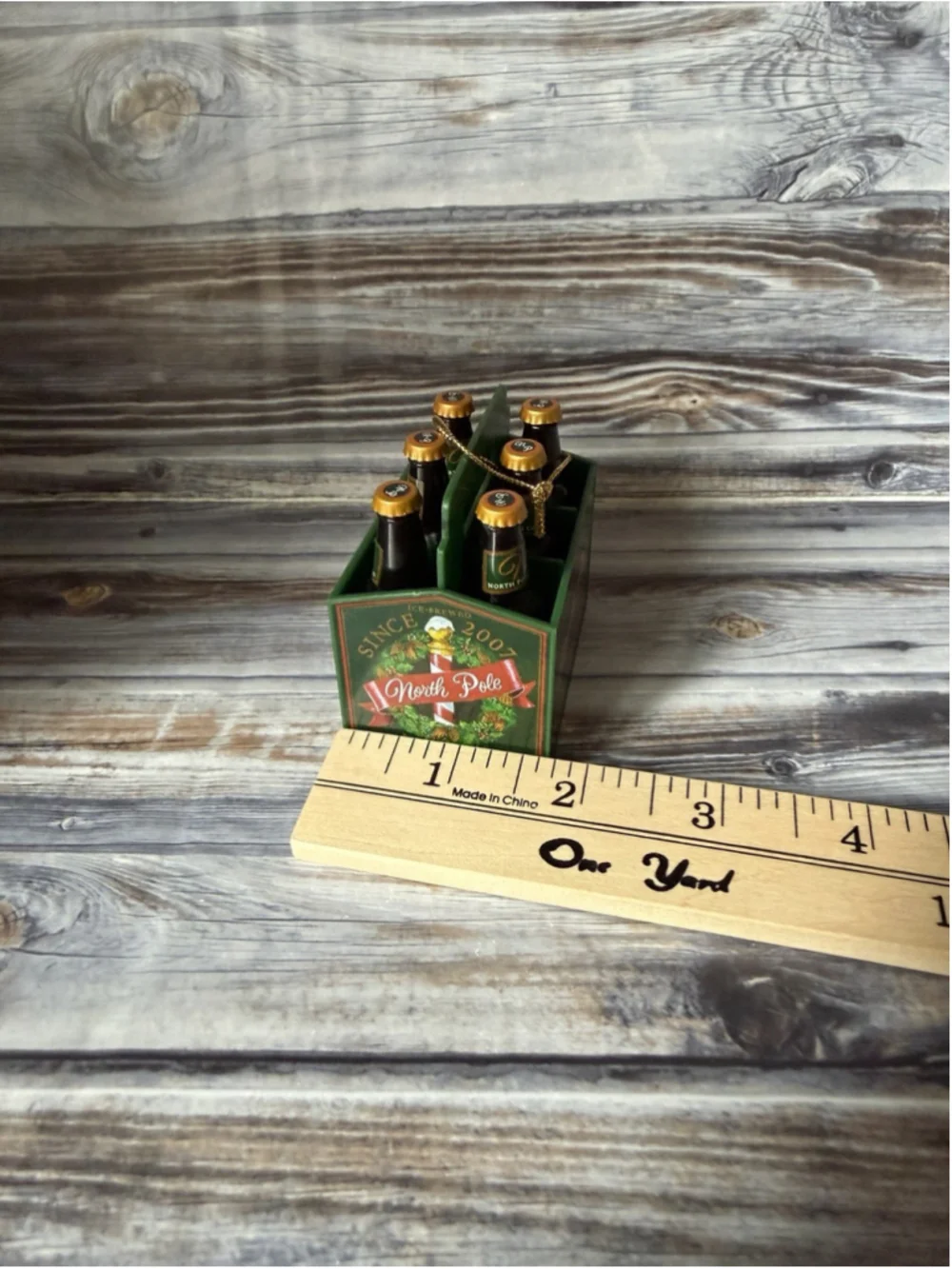 Hallmark Keepsake North Pole Beer Bottle Ornament Christmas Collectible 2007